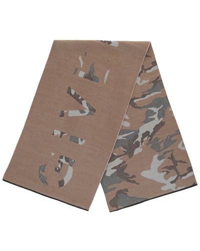 Givenchy Camouflage Wool Scarf - Grey