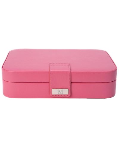 Bey-berk Pink Leatherette 24 Section Jewel Case