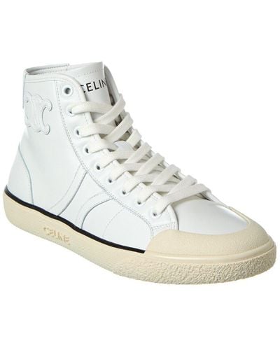 Celine As-01 Low Lace Alan Leather Trainer - White