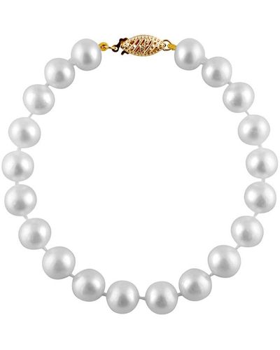 Splendid 14k 8-8.5mm Freshwater Pearl Bracelet - White