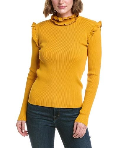 Gracia Ribbed Sweater - Yellow