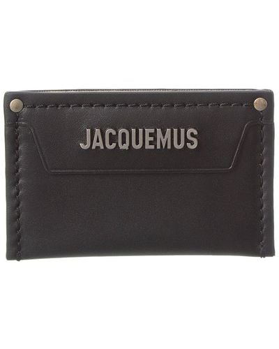 Jacquemus Le Porte Carte Meunier Leather Card Case - Black