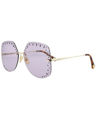 Chloé Ch0111s 63mm Sunglasses - Metallic