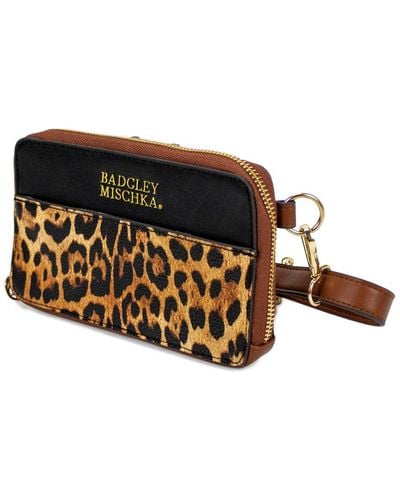 Badgley Mischka Leopard Travel Fanny Pack - Brown
