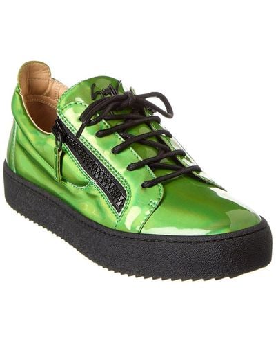 Giuseppe Zanotti May London Leather Sneaker - Green