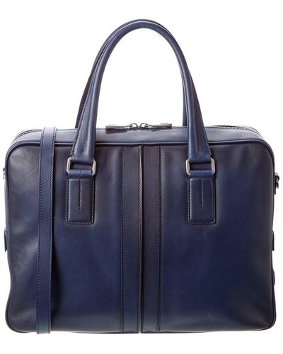 Tod's Leather Briefcase - Blue