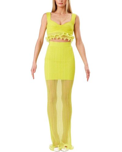 Hervé Léger Knit Skirt - Yellow