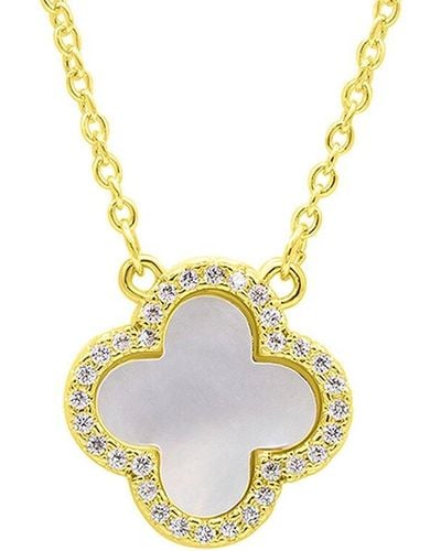 Adornia 14k Plated Pearl Pendant Necklace - Metallic