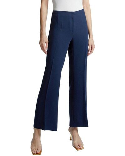 Santorelli Izzy Cropped Flared Pant - Blue