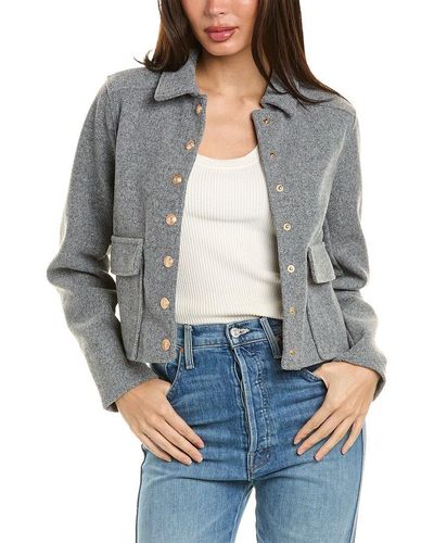 To My Lovers Collared Jacket - Gray