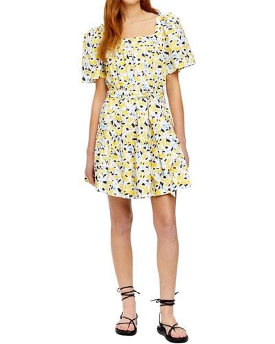 Tanya Taylor Serena Mini Dress - Yellow
