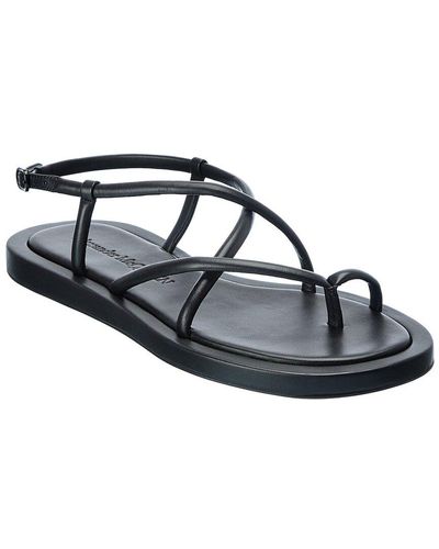 Alexander McQueen Strappy Leather Sandal - Black