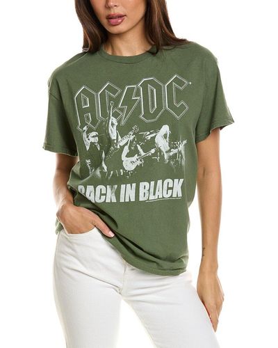 Junk Food Acdc Back In Black T-shirt - Green
