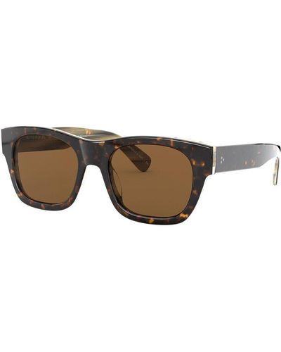 Oliver Peoples Keenan 54mm Polarized Sunglasses - Brown