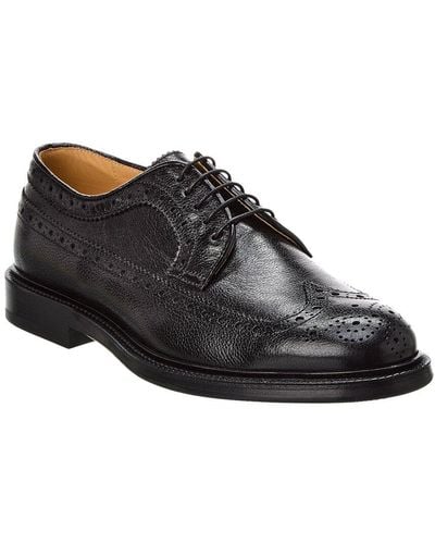 Brunello Cucinelli Leather Oxford - Black