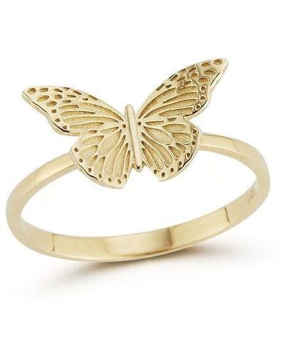 Ember Fine Jewelry 14k Butterfly Ring - Metallic