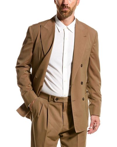 Brunello Cucinelli 2pc Wool Suit - Brown