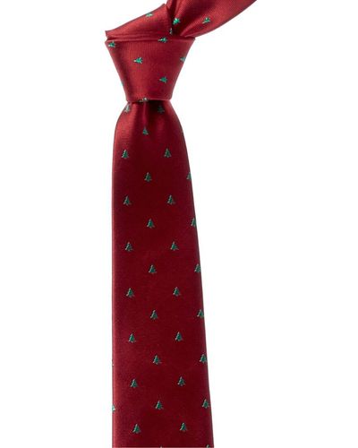 Tie Bar The Evergreen Silk Tie - Red