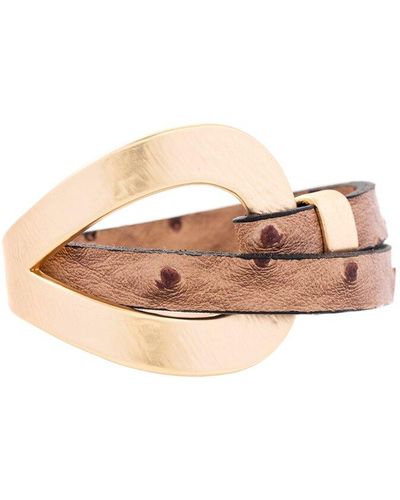 Saachi Matte Gold Bracelet - Natural