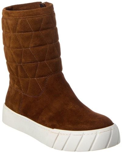 Aquatalia Nelle Suede Bootie - Brown