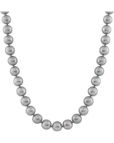 Masako Pearls Splendid Pearls 14k 8-8.5mm Pearl Necklace - Metallic