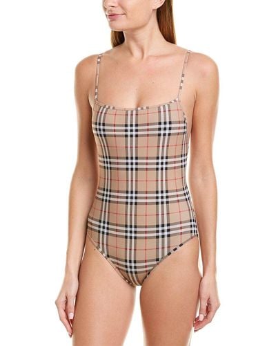 Burberry Vintage Check One-piece - Natural