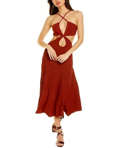 Cult Gaia Ottilia Maxi Dress - Red