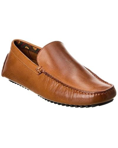 Donald J Pliner Vic Leather Loafer - Brown