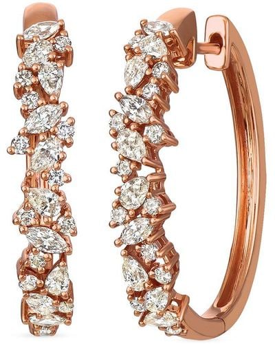 Le Vian ® 14k Rose Gold 1.51 Ct. Tw. Diamond Earrings - Multicolor