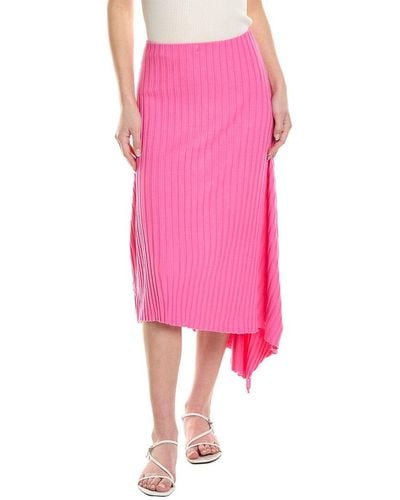 Stateside Rib Maxi Skirt - Pink