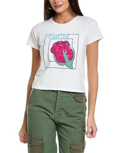 Mother Denim The Cropped Itty Bitty Goodie T-shirt - Green
