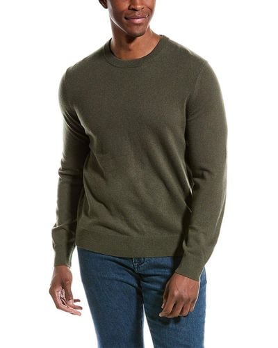 Theory Hilles Cashmere Crewneck Sweater - Green