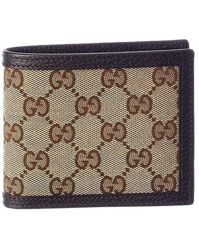Gucci Original GG Canvas & Leather Wallet - Brown