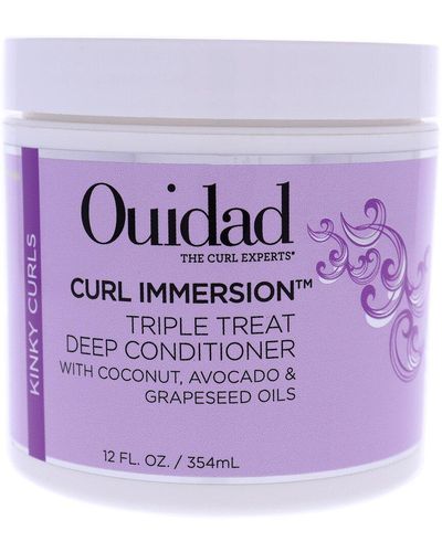 Ouidad 12Oz Curl Immersion Triple Treat Deep Conditioner - Purple