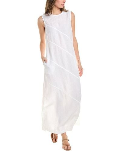 Peserico Linen Maxi Dress - White