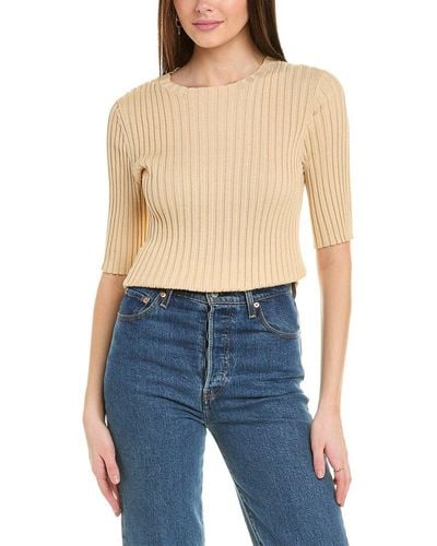 Vince Ribbed Top - Blue