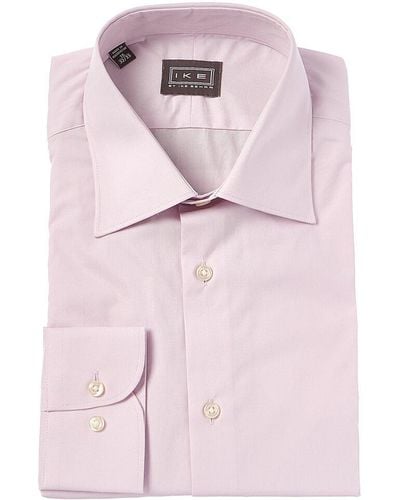 Ike Behar Contemporary Fit Woven Dress Shirt - Pink