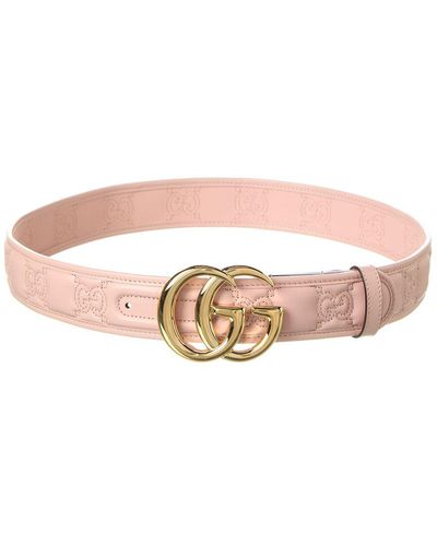Gucci Leather Belt - Pink