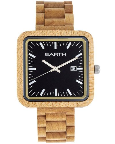 Earth Wood Unisex Berkshire Watch - Metallic