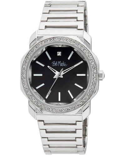 Bob Mackie Diamond Watch - Gray