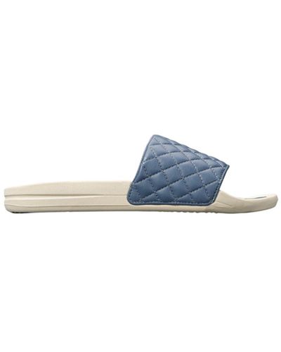 Athletic Propulsion Labs Lusso Leather Slide - Blue