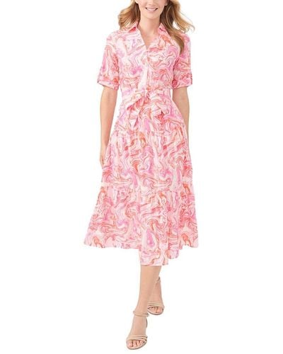 J.McLaughlin Janelle Silk-blend Dress - Pink