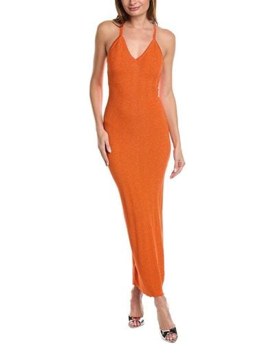 Ronny Kobo Daylann Knit Maxi Dress - Orange