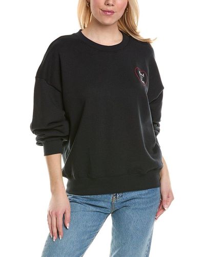 Chaser Brand Rock'n'roll Heart Embroidery Casbah Pullover - Black
