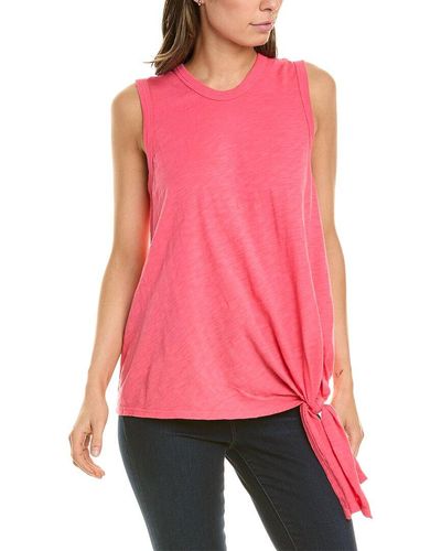 Wilt Side Tie Shell Top - Red