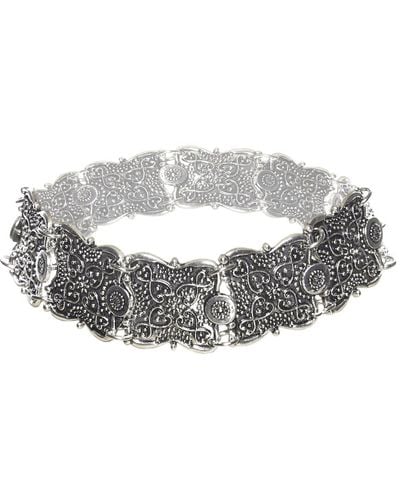 Eye Candy LA The Luxe Collection Boho Choker Necklace - Gray