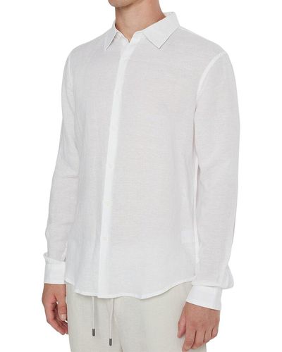 Onia Air Linen-blend Shirt - White