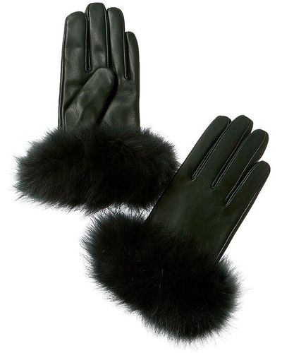 La Fiorentina Leather Gloves - Black
