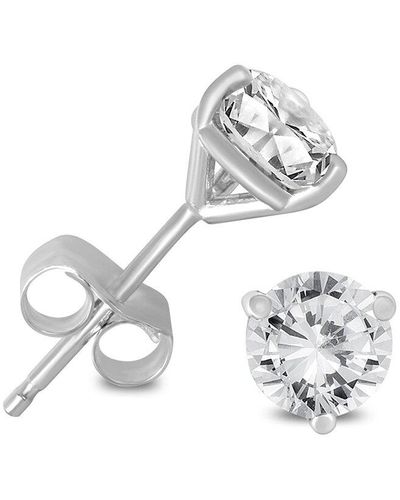 Monary 14k 0.96 Ct. Tw. Diamond Earrings - White