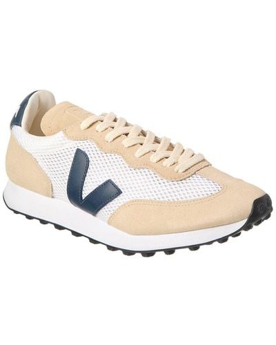 Veja Rio Branco Light Aircell Mesh & Suede Trainer - White